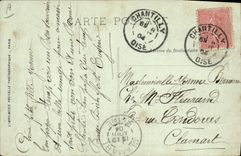 Vintage Postcard Chasse has courre Chantilly Promenade of the pack Chien Dogs