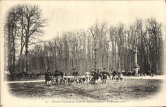 Vintage Postcard Chasse has courre out of Drill of Rambouillet return It Chien Dogs