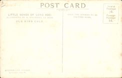 Vintage Postcard Fantaisie Illustrator Old King Sticks