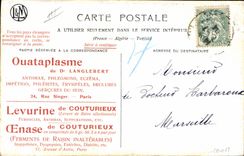 Vintage Postcard Fantasy Auvers Illustrator on Oise Publicity Ouataplasme Levurine Oenase