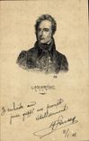 Vintage Postcard Lamartine Autograph SIGNAL