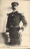 Vintage Postcard Pierre Parcelled out in uniform of captain
