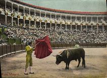 CPA Corrida Course de taureaux Pase de muleta 
