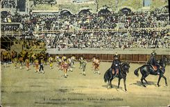 CPA Corrida Course de taureaux Entree des cuadrillas 