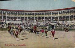 CPA Corrida Course de taureaux Entrada de la cuadrilla 