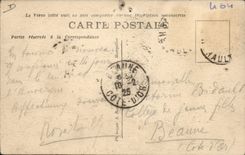 Postal Corrida Curso de toros Lunel Herault Paso de puesta se murió CUMBRE