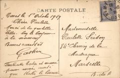 CPA Corrida Course de taureaux Banderilles sur la chaise 