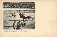 CPA Corrida Course de taureaux Une pique 