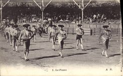 CPA Corrida Course de taureaux Le paseo 