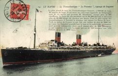 CPA Bateau Paquebot Transatlantique La Provence Le Havre 