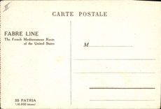 CPA Bateau Paquebot Fabre Line SS Patria 