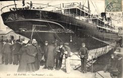 CPA Bateau Paquebot Le Havre La Provence 