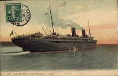 CPA Bateau Paquebot Le Havre La Provence 