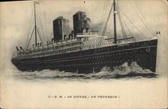 CPA Bateau Paquebot Le Havre La Provence 