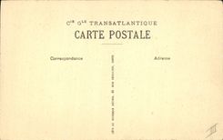 Vintage Postcard Boat Paris Steamer Sun deck