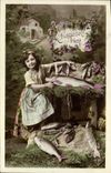 CPA Fantaisie Poisson 1er Avril Enfant 
