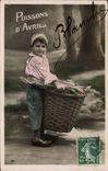 CPA Fantaisie Poisson 1er Avril Enfant 