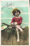 CPA Fantaisie Poisson 1er Avril Enfant 