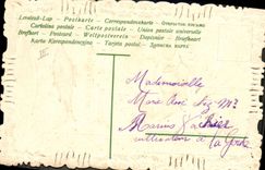 CPA Fantaisie Brodee Poisson 1er Avril 
