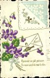 CPA Fantaisie Brodee Poisson 1er Avril 