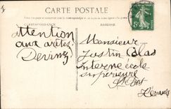 CPA Fantaisie Poisson 1er Avril Femme 