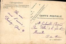 CPA Fantaisie Poisson 1er Avril Fleurs