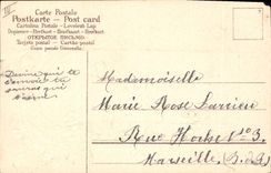 Vintage Postcard Fantaisie Poisson April 1st Horseshoe Trefle