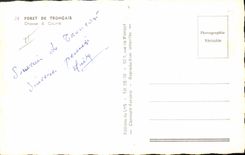 Modern Postcard Chasse has courre Foret of Troncais Chiens Dog