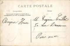Vintage Postcard Chasse has courre out of Drill of Fontainebleau Before the quarry Chiens Dog SIGNAL
