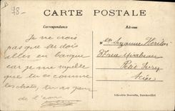 Vintage Postcard Chasse has courre Equipage of Bonnelles Hallali on a roof has Gambaiseuil Chiens Dog