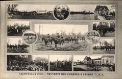 Vintage Postcard Chasse has courre Chantilly