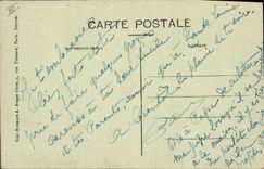 Vintage Postcard Chasse has courre Foret of Villers Cotterets Hallali to the round captain Chiens Dog