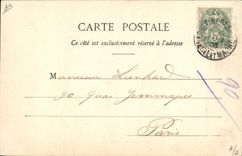 Vintage Postcard Chasse has courre out of Drill of Fontainebleau Chiens of pack before uncouples Chiens Dog