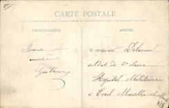 Vintage Postcard Chasse has courre the dogs with the bench