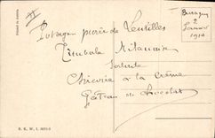 CPA Fantaisie Enfant Cochon Porc Bonne annee 