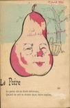 Vintage Postcard Fantasy the pear