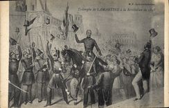 CPA Triomphe de Lamartine a la Revolution de 1848 