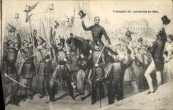CPA Triomphe de Lamartine en 1848 