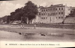 Postal Pierre Parcelado Casa sobre los bordes del Bidassoa