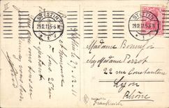 CPA Bonhomme de neige 