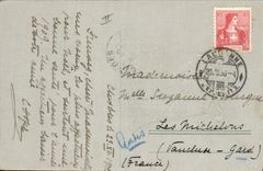 CPA Bonhomme de neige Noel