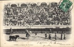 CPA Corrida Course de taureaux Nimes 