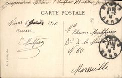 Vintage Postcard Bullfight Bullfight Bullfight of Toros suerte of spades