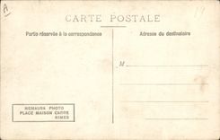 CARTE PHOTO Corrida Course de taureaux Nimes