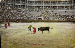 CPA Corrida Course de taureaux Suerte de capa 