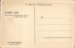 Vintage Postcard Boat Steamer Fabre Line SS Providence