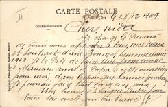 Vintage Postcard Boat Steamer Panama in the ocean