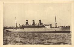 CPA Bateau Paquebot SS Providence Cie Cyp Fabre 