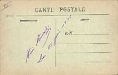 CPA Folklore Lits Clos Depart pour le bapteme 