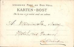 Vintage Postcard Paimpolaise Folklore the starting day of the Icelanders